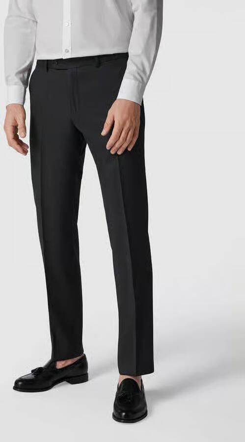 Carl gross Pantalon met fijn geweven motief - Foto 3