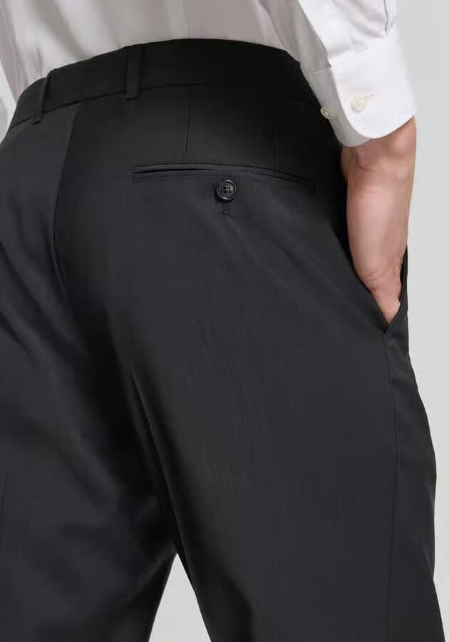 Carl gross Pantalon met vouwplooien model 'Silvio'