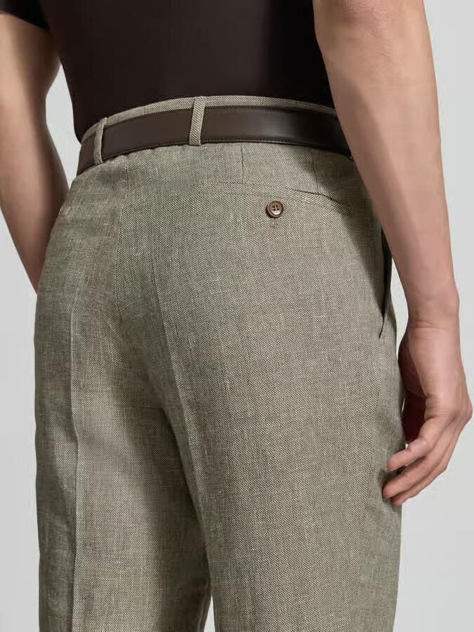 Carl gross pantalon van linnenmix met achterzakken - Foto 2