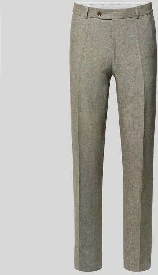 Carl gross pantalon van linnenmix met achterzakken - Foto 3