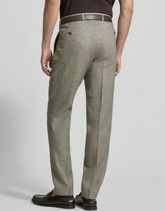 Carl gross pantalon van linnenmix met achterzakken - Foto 2