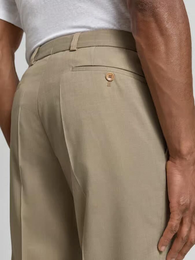 Carl gross Pantalon van mix van scheerwol en elastaan model 'Sendrik'