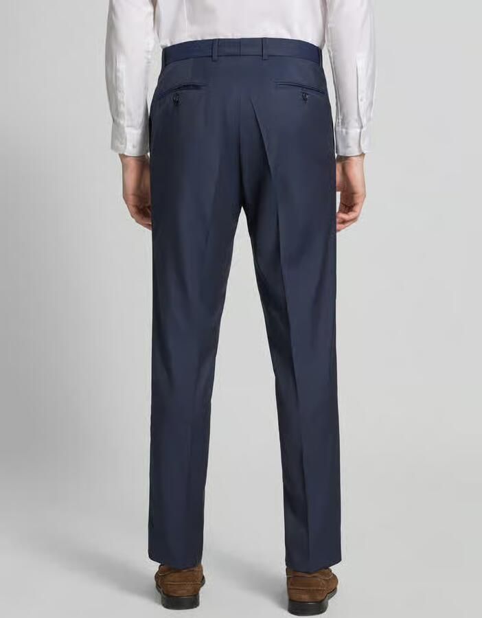 Carl gross Pantalon van scheerwol met persplooien model 'Silvio' - Foto 2