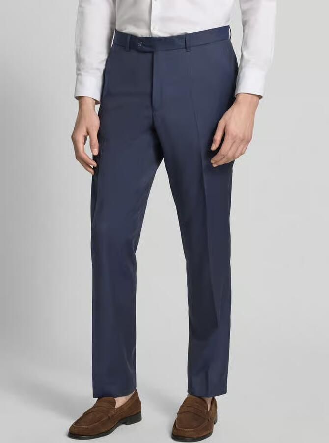 Carl gross Pantalon van scheerwol met persplooien model 'Silvio' - Foto 3