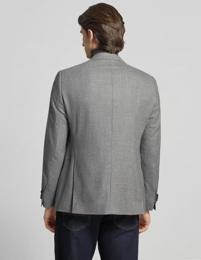 Carl gross Regular fit 2-knoops colbert van zuivere wol model 'Franz'