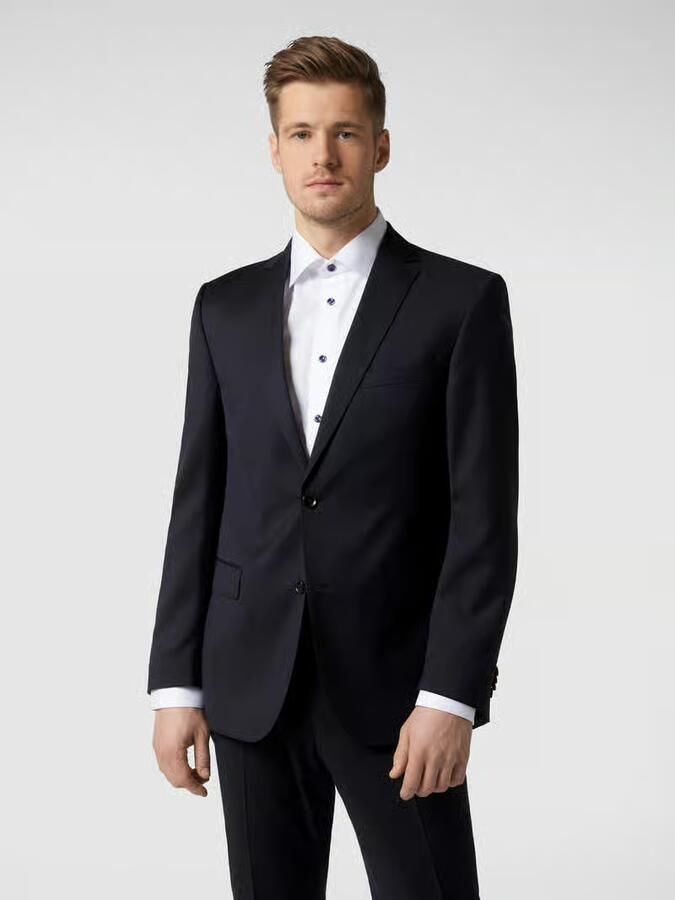 Carl gross Regular fit 2-knoops colbert van scheerwol model 'STEVEN' - Foto 3