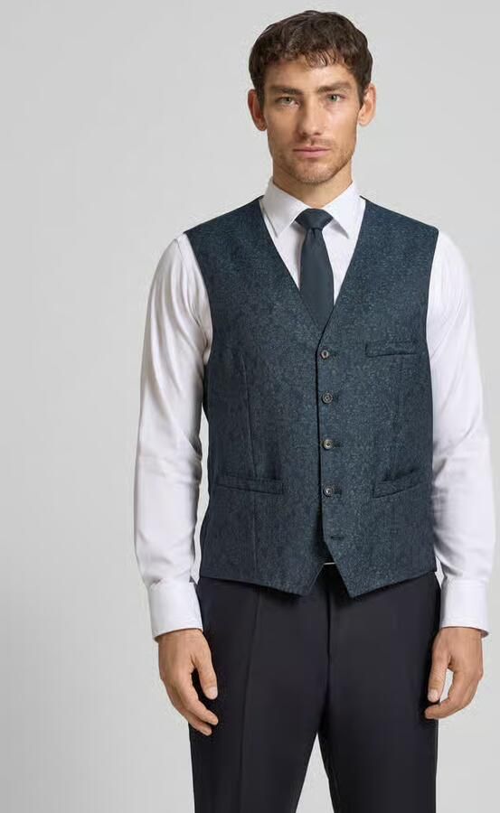 Carl gross regular fit bodywarmer met scheerwol model 'Waldo' - Foto 3