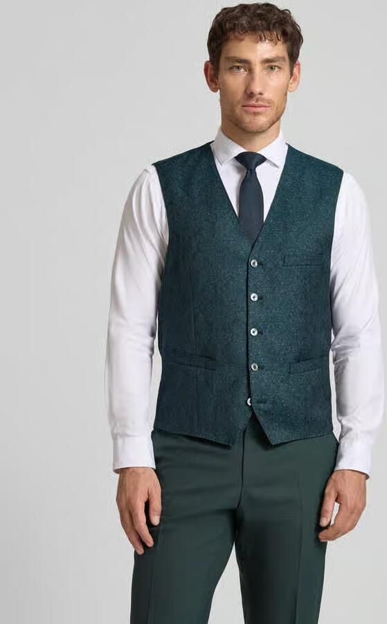 Carl gross regular fit bodywarmer met scheerwol model 'Waldo' - Foto 3
