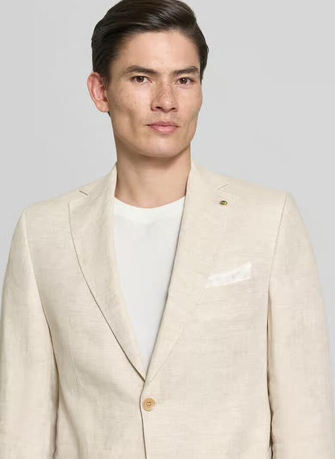 Carl gross regular fit colbert van linnenmix model 'Tebbo'