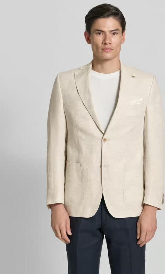 Carl gross regular fit colbert van linnenmix model 'Tebbo' - Foto 4