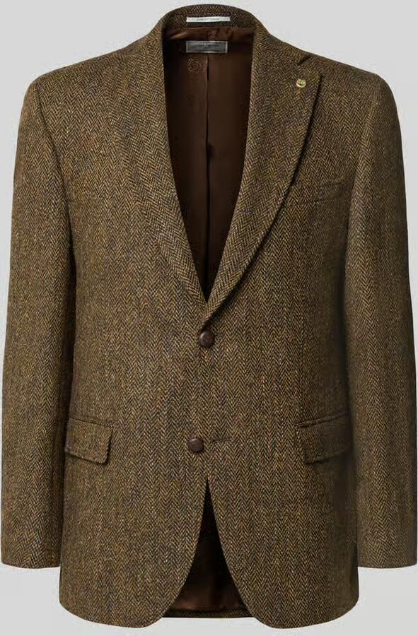 Carl gross Slim Fit 2-knoops colbert met klepzakken model 'Theo'
