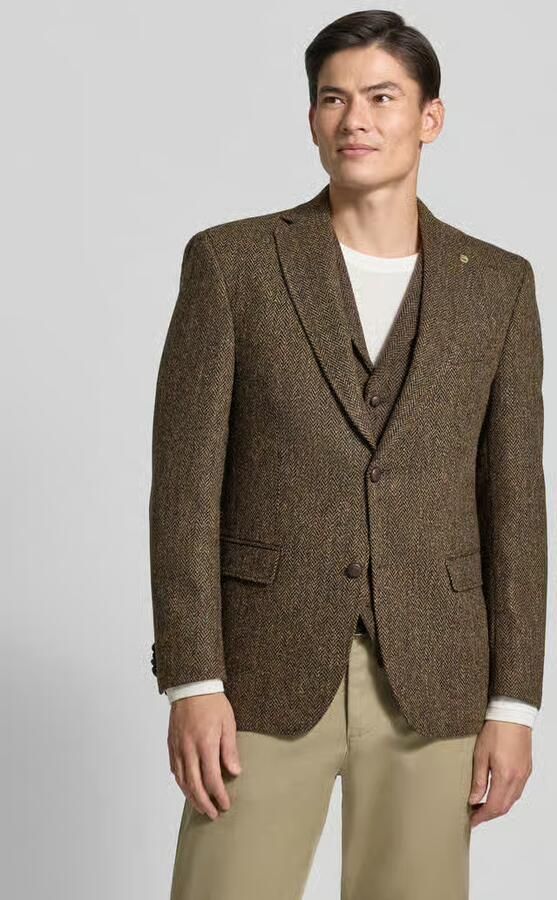 Carl gross Slim Fit 2-knoops colbert met klepzakken model 'Theo' - Foto 3
