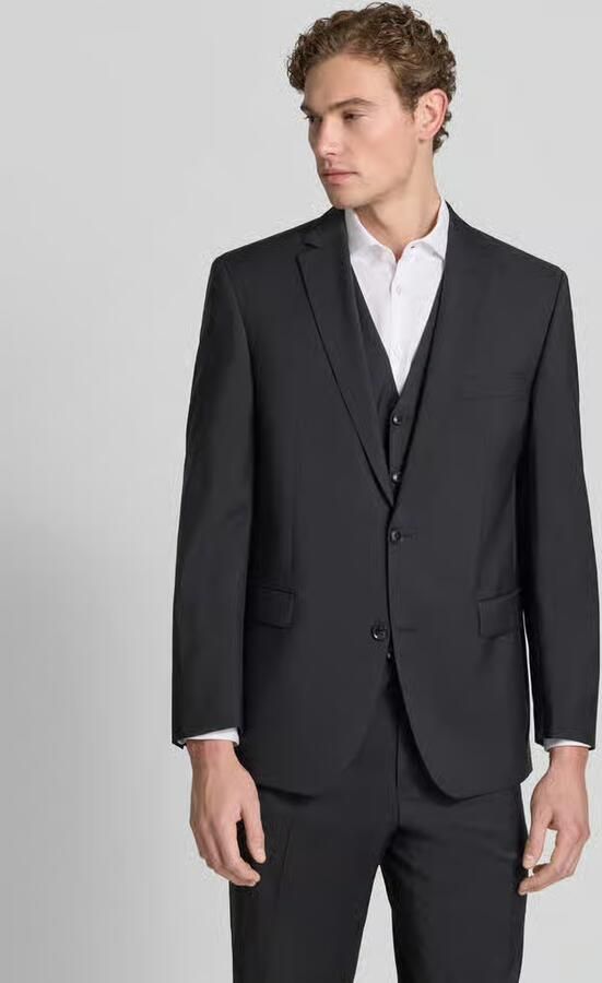 Carl gross slim fit 2-knoops colbert met klepzakken model 'Tobias' - Foto 4