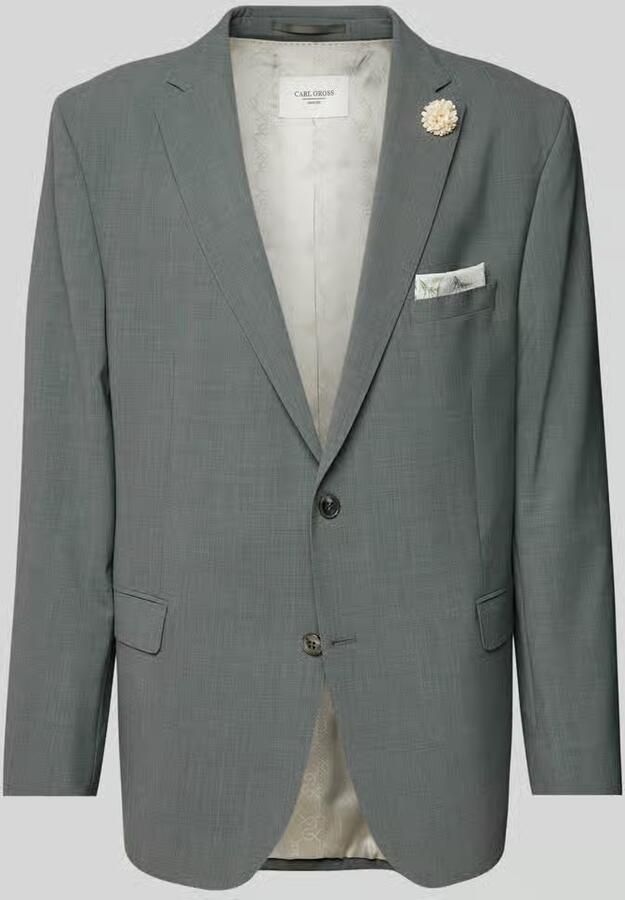 Carl gross Slim fit 2-knoops colbert met wol model 'Shelby'