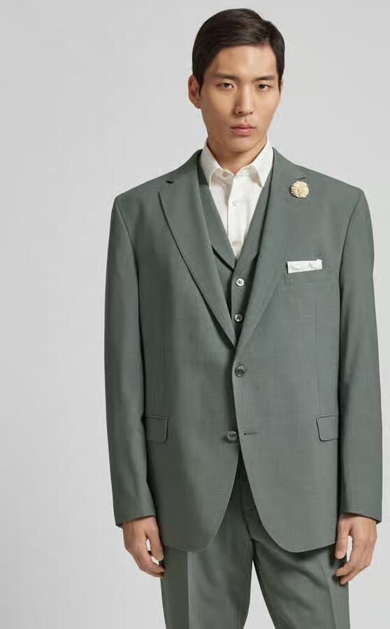 Carl gross Slim fit 2-knoops colbert met wol model 'Shelby' - Foto 2