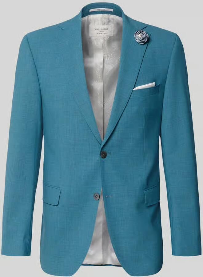 Carl gross Slim fit 2-knoops colbert van viscosemix