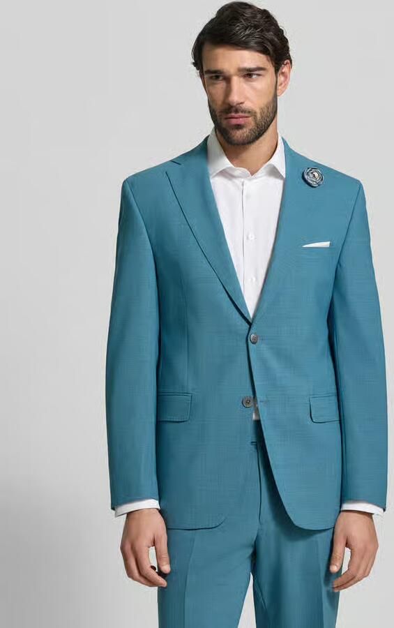 Carl gross Slim fit 2-knoops colbert van viscosemix - Foto 4