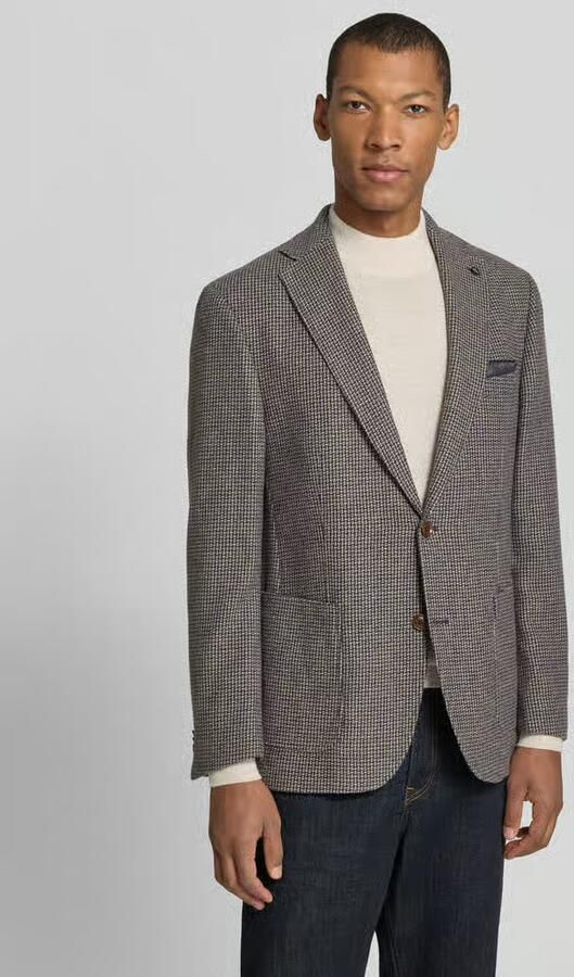 Carl gross Slim fit 2-knoops colbert van wolmix model 'Tedrick' - Foto 3