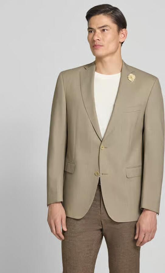 Carl gross slim fit colbert met 2 knopen van scheerwolmix model 'Shelby' - Foto 5