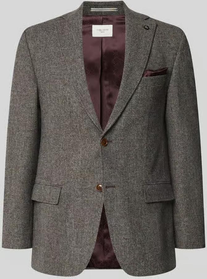 Carl gross Slim fit colbert met viscose model 'Theo'
