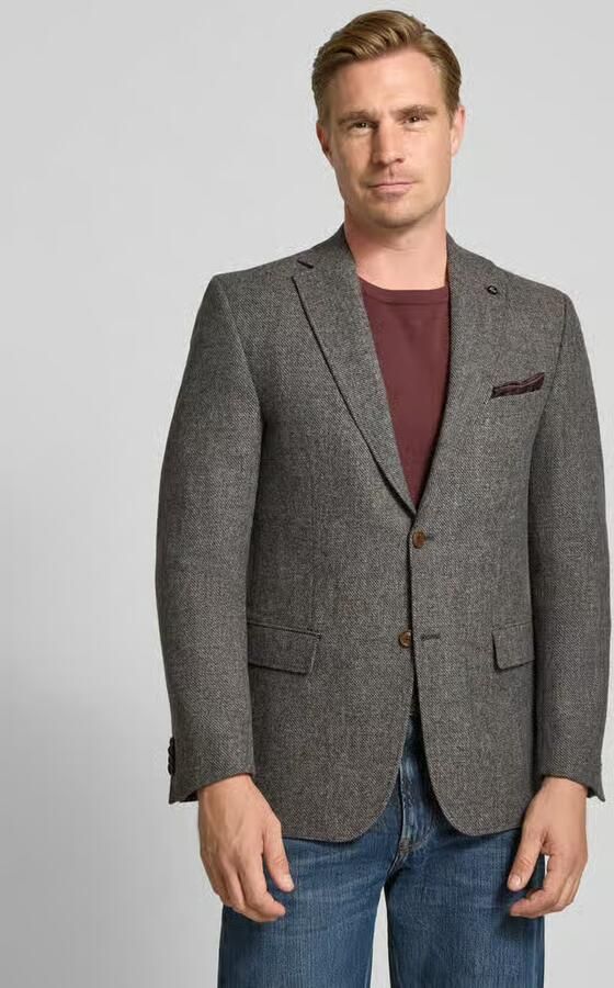 Carl gross Slim fit colbert met viscose model 'Theo' - Foto 3