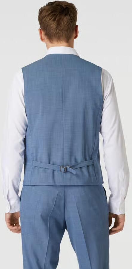 Carl gross Slim fit gilet met lanawol model 'Warren'