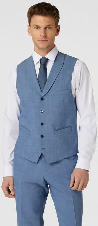 Carl gross Slim fit gilet met lanawol model 'Warren' - Foto 2