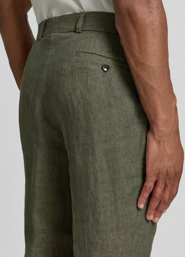 Carl gross slim fit linnen broek van puur linnen model 'Tomte'