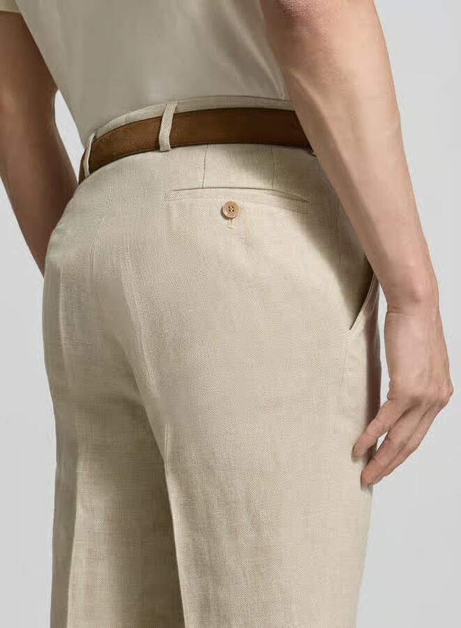 Carl gross slim fit linnenbroek met wol en met viscose model 'Shiver' - Foto 2