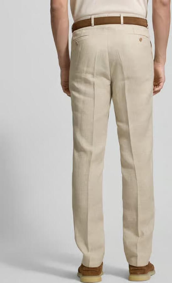 Carl gross slim fit linnenbroek met wol en met viscose model 'Shiver' - Foto 5