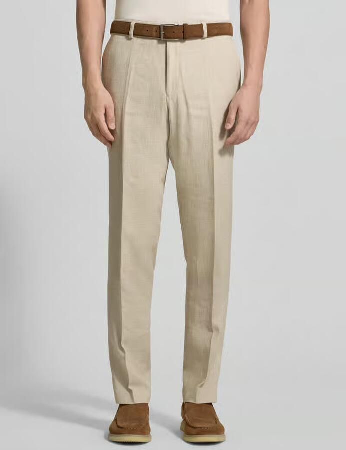 Carl gross slim fit linnenbroek met wol en met viscose model 'Shiver' - Foto 2