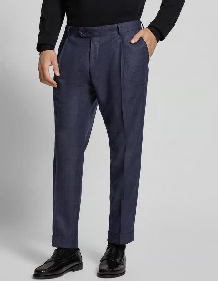 Carl gross Slim fit pantalon van pure scheerwol model 'Tillo' - Foto 2