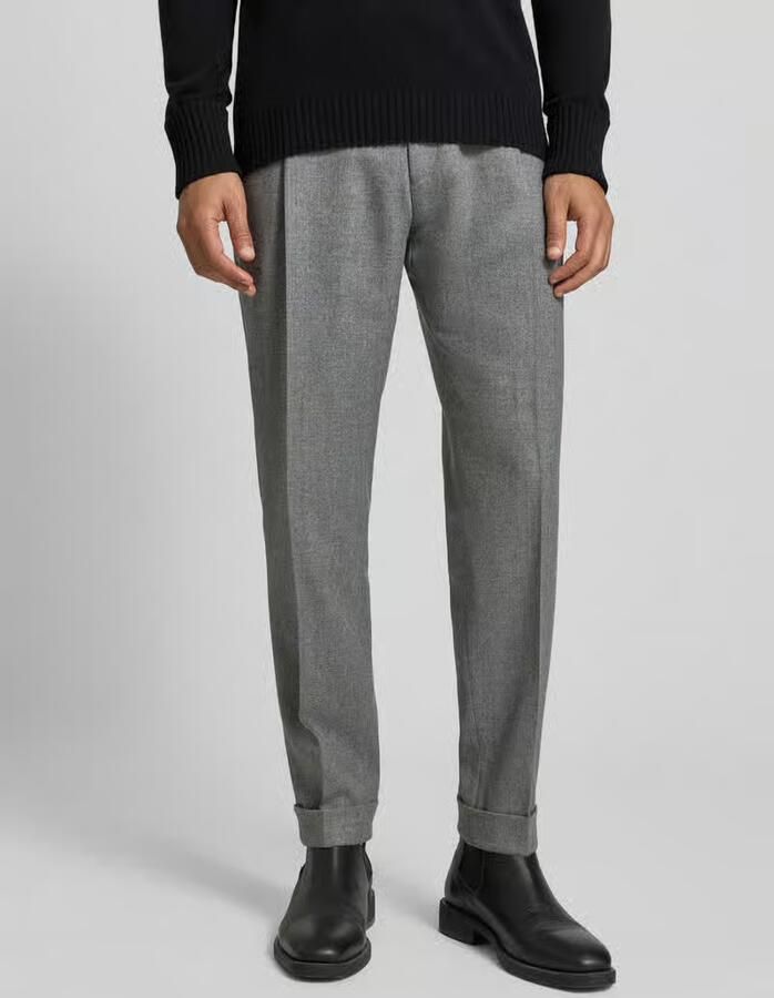 Carl gross Stoffen broek van zuivere wol met achterzak model 'Tillo' - Foto 2