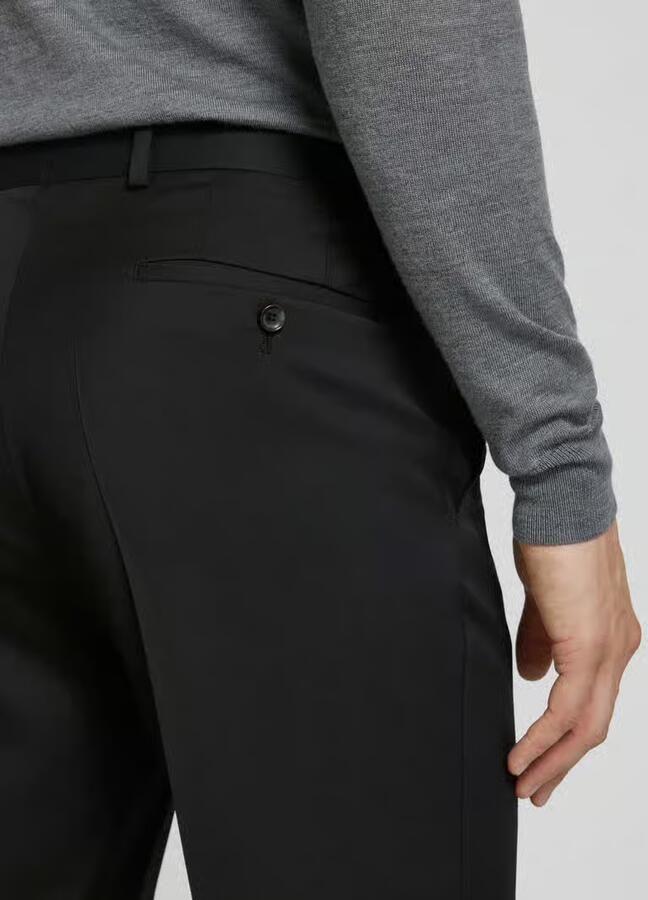 Carl gross Straight fit pantalon van scheerwol model 'STEVE'
