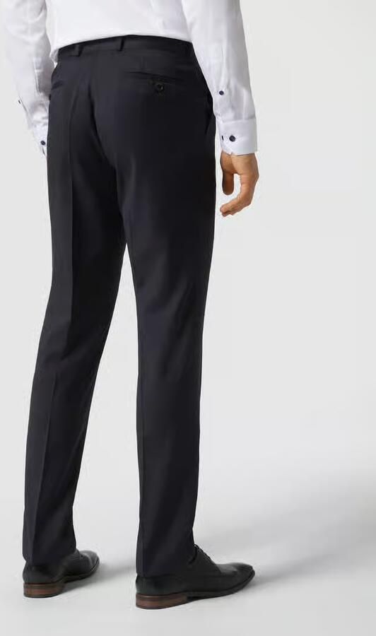 Carl gross Straight fit pantalon van scheerwol model 'STEVE'