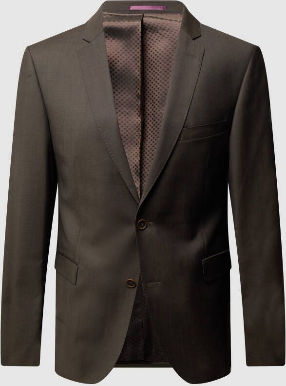 Carl gross Modern fit colbert met 2 knopen van scheerwol