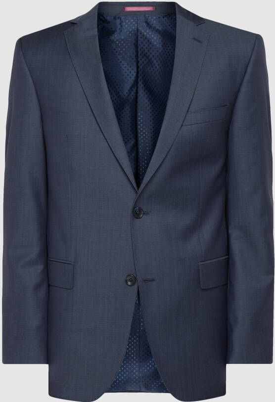 Carl gross Modern fit colbert met 2 knopen van scheerwol
