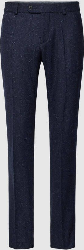 Carl gross Pantalon met fijn geweven motief model 'Tomte'