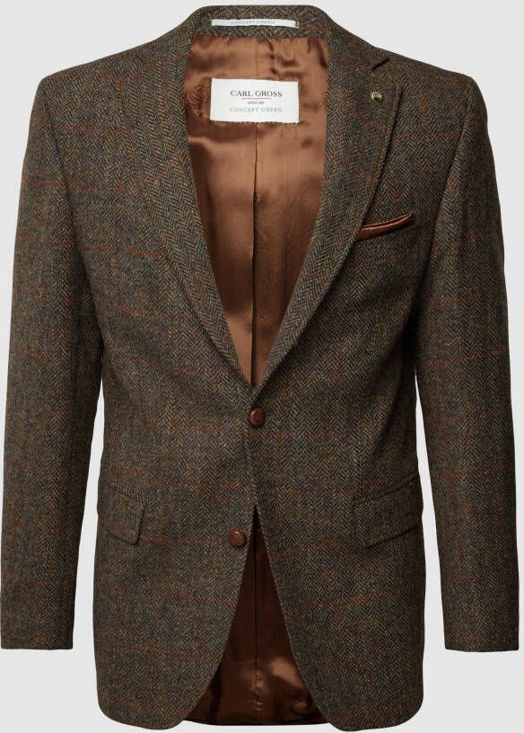 Carl gross Regular fit colbert met borstzak model 'Theo'