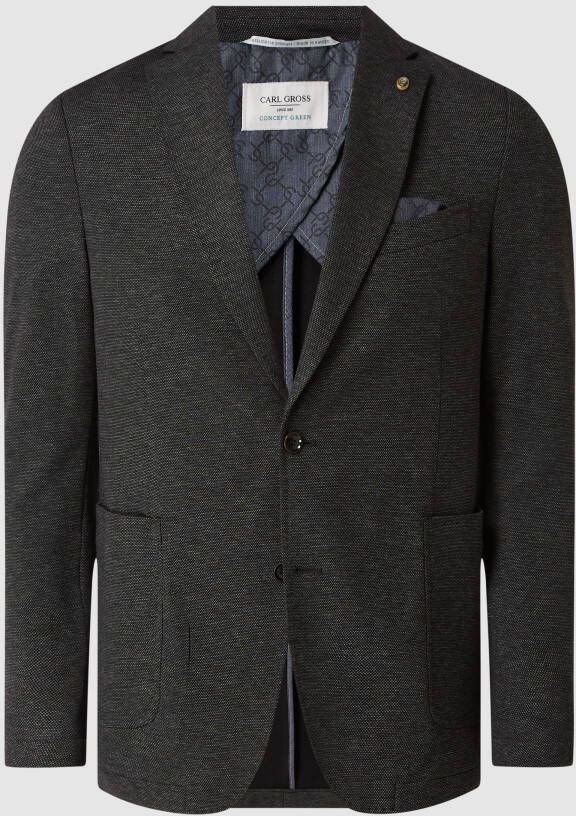 Carl gross Sharp fit 2-knoops colbert van jersey model 'Faris'