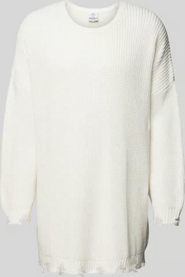 Carlo colucci Gebreide pullover in destroyed-look - Foto 2