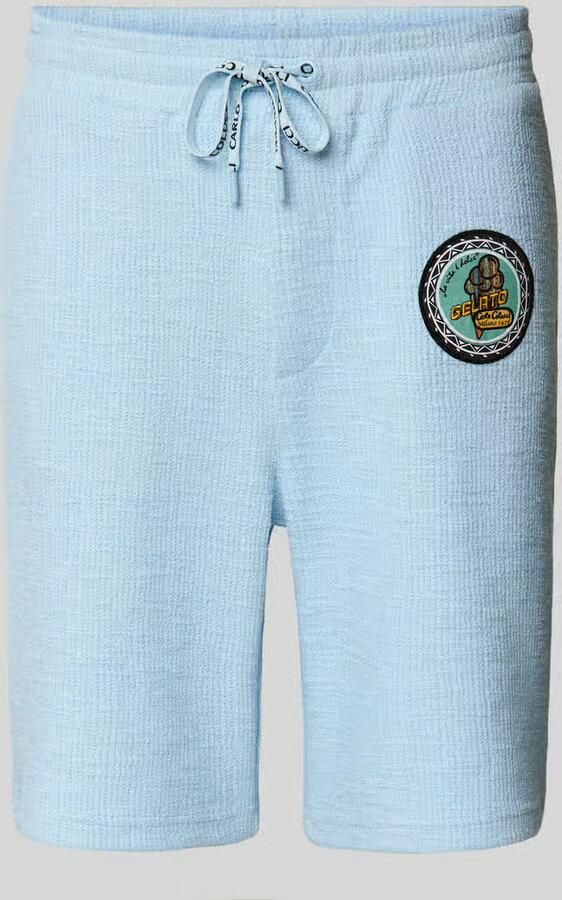 Carlo colucci Korte regular fit broek met labelpatch - Foto 2