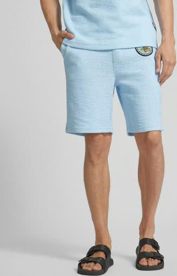 Carlo colucci Korte regular fit broek met labelpatch - Foto 3