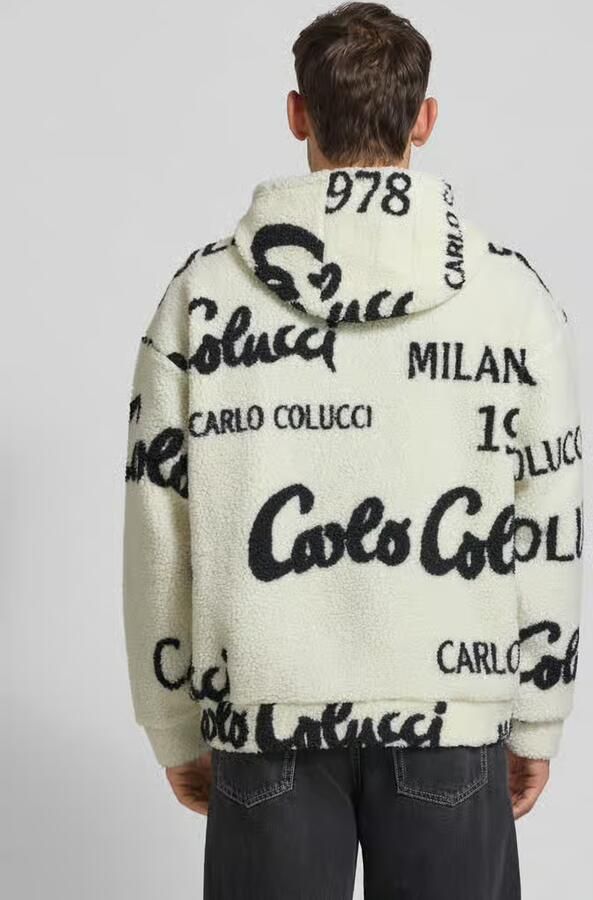Carlo colucci Oversized hoodie met kangoeroezak