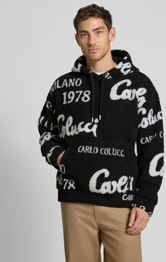 Carlo colucci Oversized hoodie met kangoeroezak - Foto 2