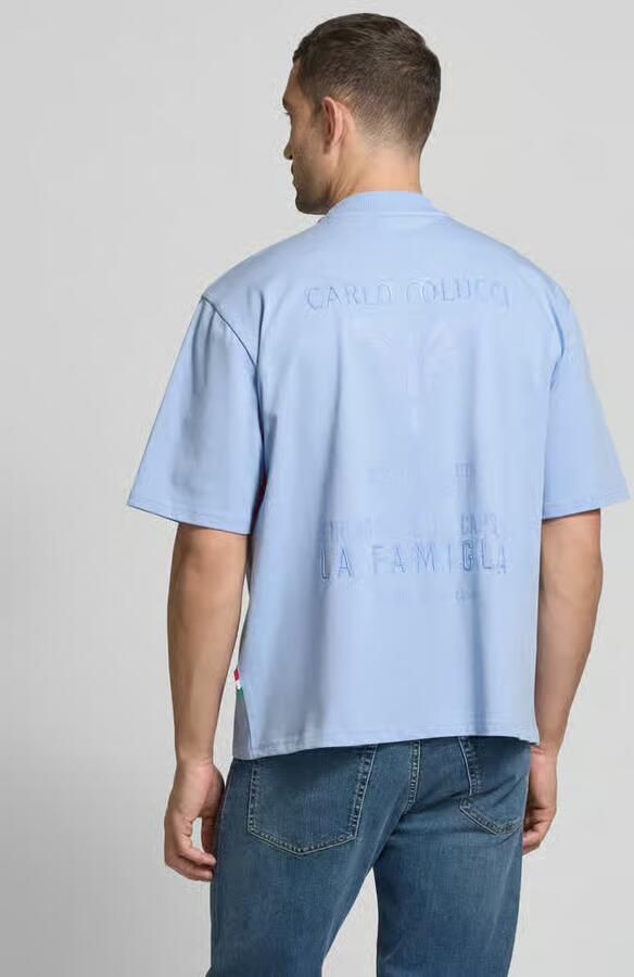 Carlo colucci Oversized T-shirt met labelprint