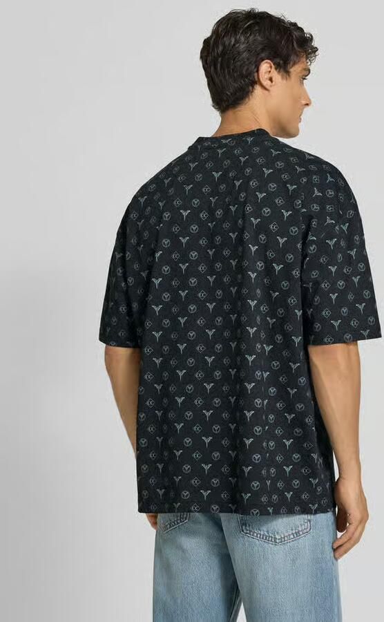 Carlo colucci Oversized T-shirt met labelstitching