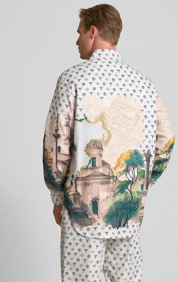 Carlo colucci Oversized vrijetijdsoverhemd met borstzakken
