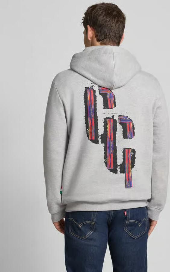 Carlo colucci Regular fit hoodie met stitching