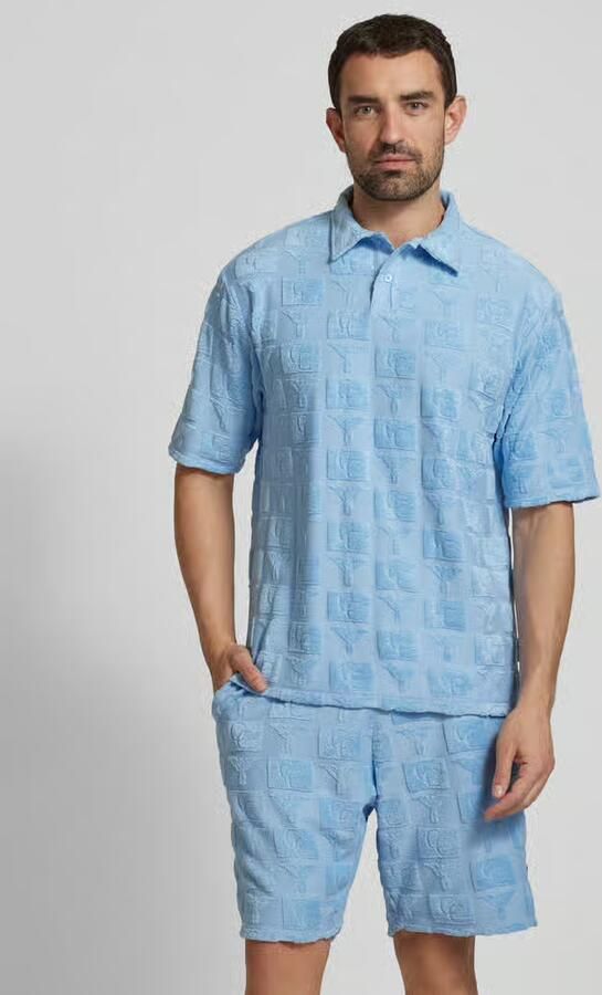 Carlo colucci Regular fit poloshirt met knoopsluiting model 'BEACHWEAR' - Foto 2